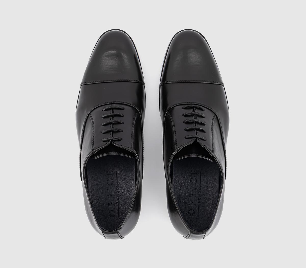 OFFICEMyddle Punch Detail Toe Cap Oxford ShoesBlack