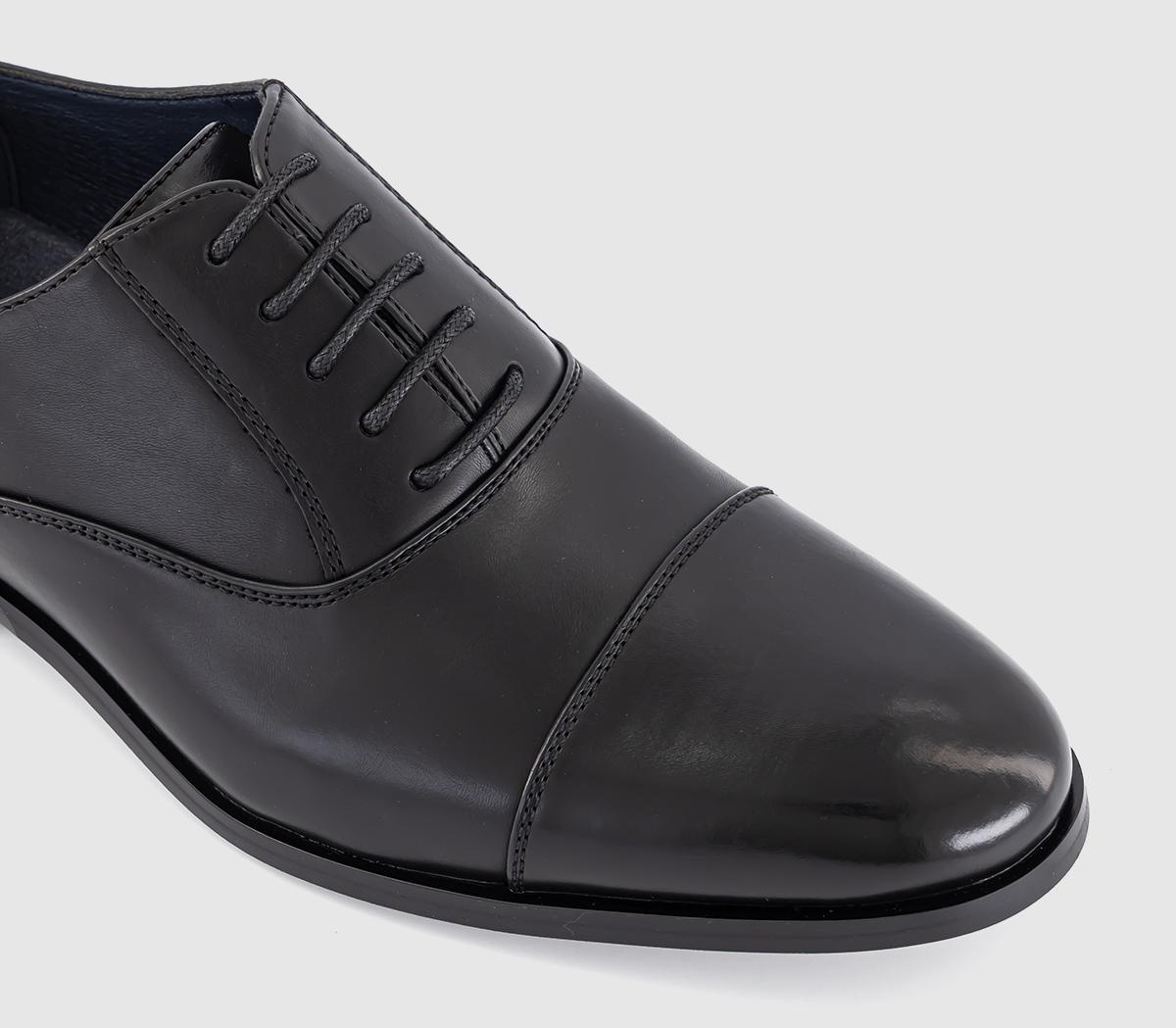 OFFICEMyddle Punch Detail Toe Cap Oxford ShoesBlack
