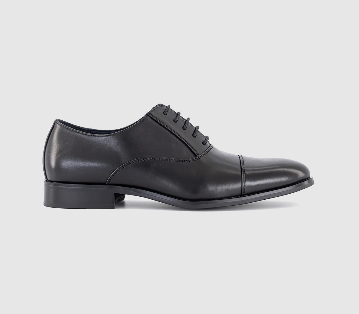 OFFICEMyddle Punch Detail Toe Cap Oxford ShoesBlack