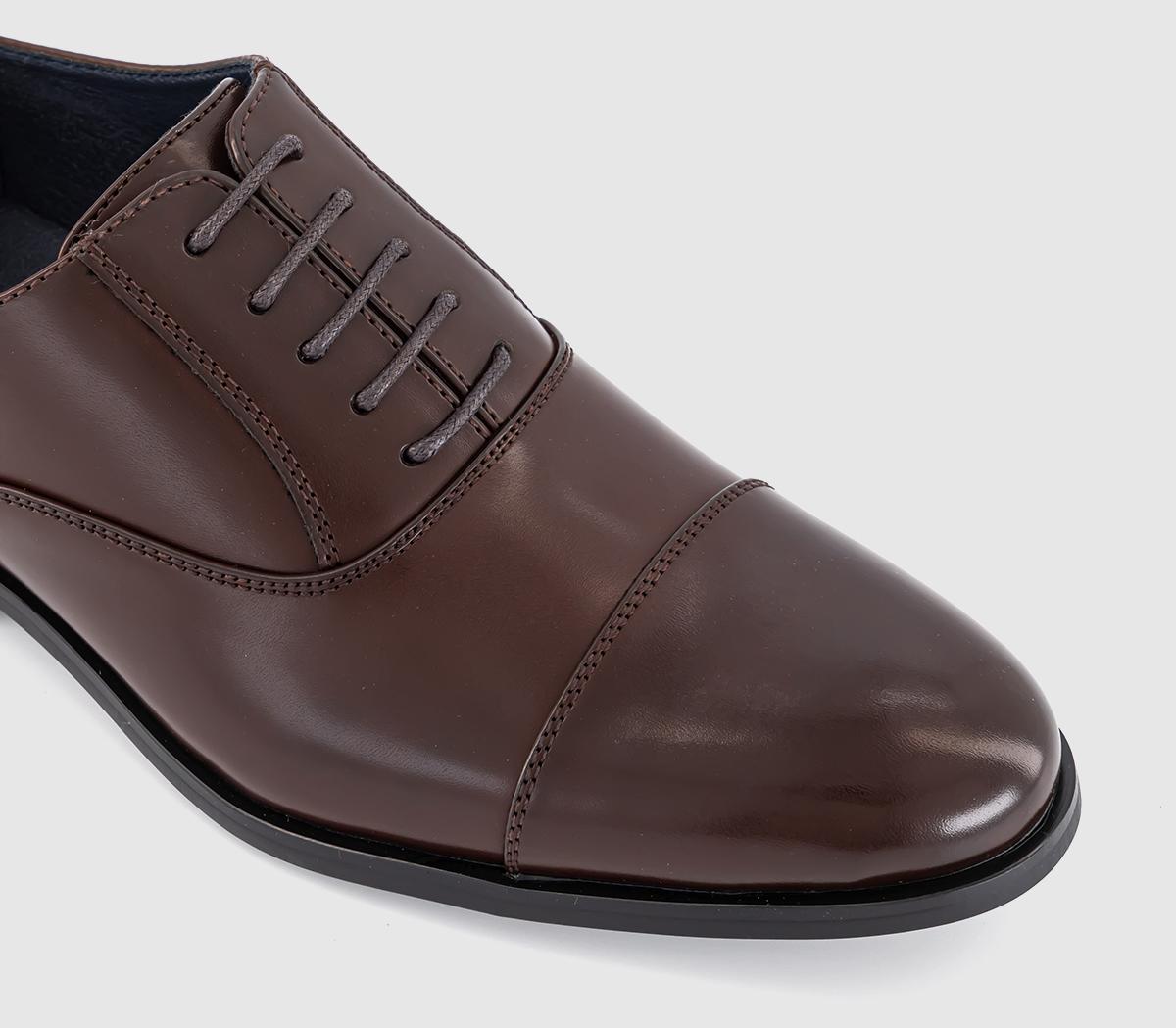 OFFICEMyddle Punch Detail Toe Cap Oxford Shoes OFFICEMyddle Punch Detail Toe Cap Oxford ShoesBrown