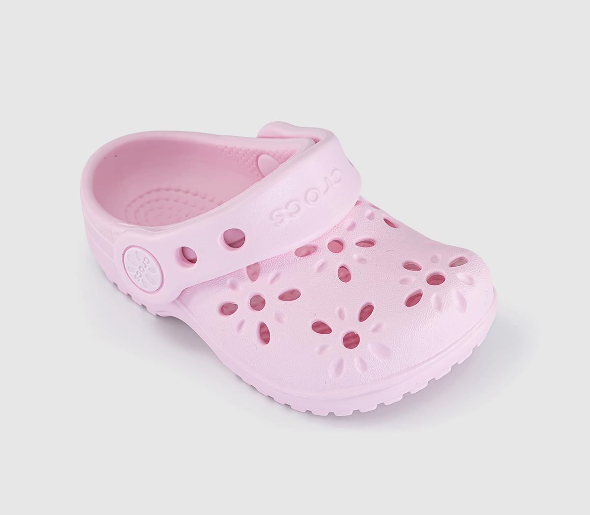 CrocsClassic Floral Cut Out Toddler ClogsPink Milk