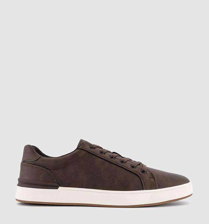 OFFICE Carrick Perf Side Trainers Brown