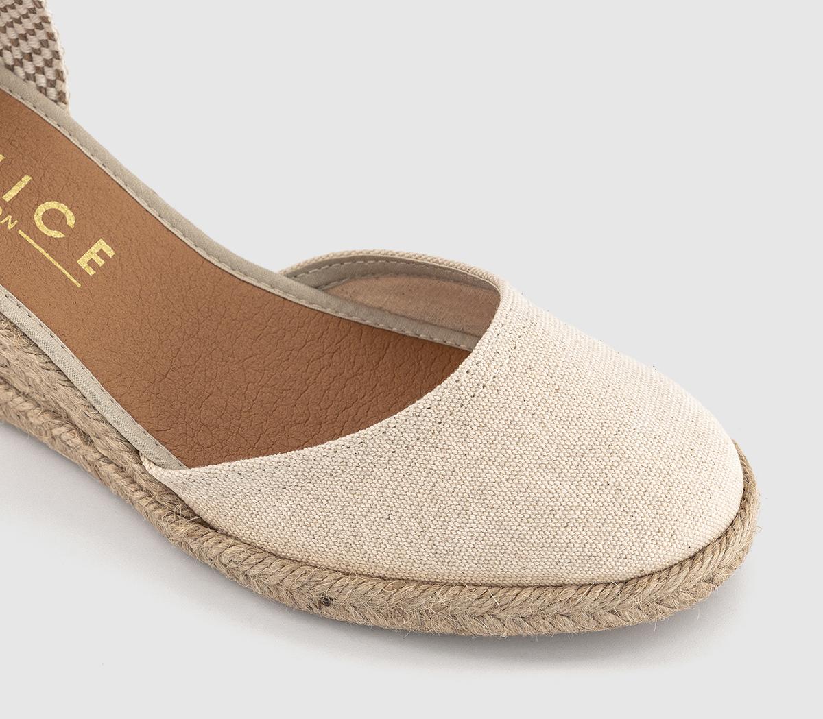 OFFICEMelissa Ankle Tie Espadrille Wedges OFFICEMelissa Ankle Tie Espadrille WedgesNatural