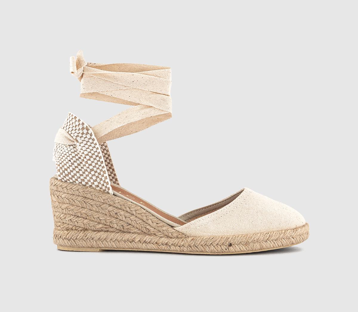 OFFICEMelissa Ankle Tie Espadrille Wedges OFFICEMelissa Ankle Tie Espadrille WedgesNatural