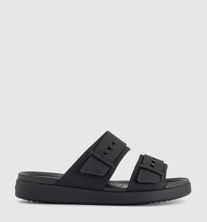Crocs Brooklyn Buckle Low Sandals Black