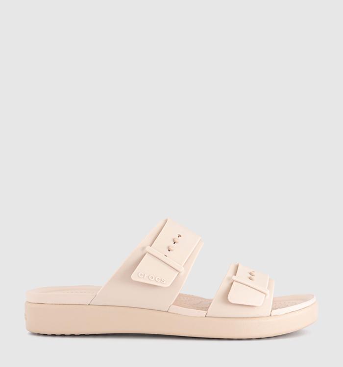 Crocs Brooklyn Buckle Low Sandals Quartz