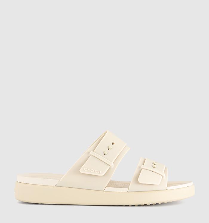 Crocs Brooklyn Buckle Low Sandals Sandstone