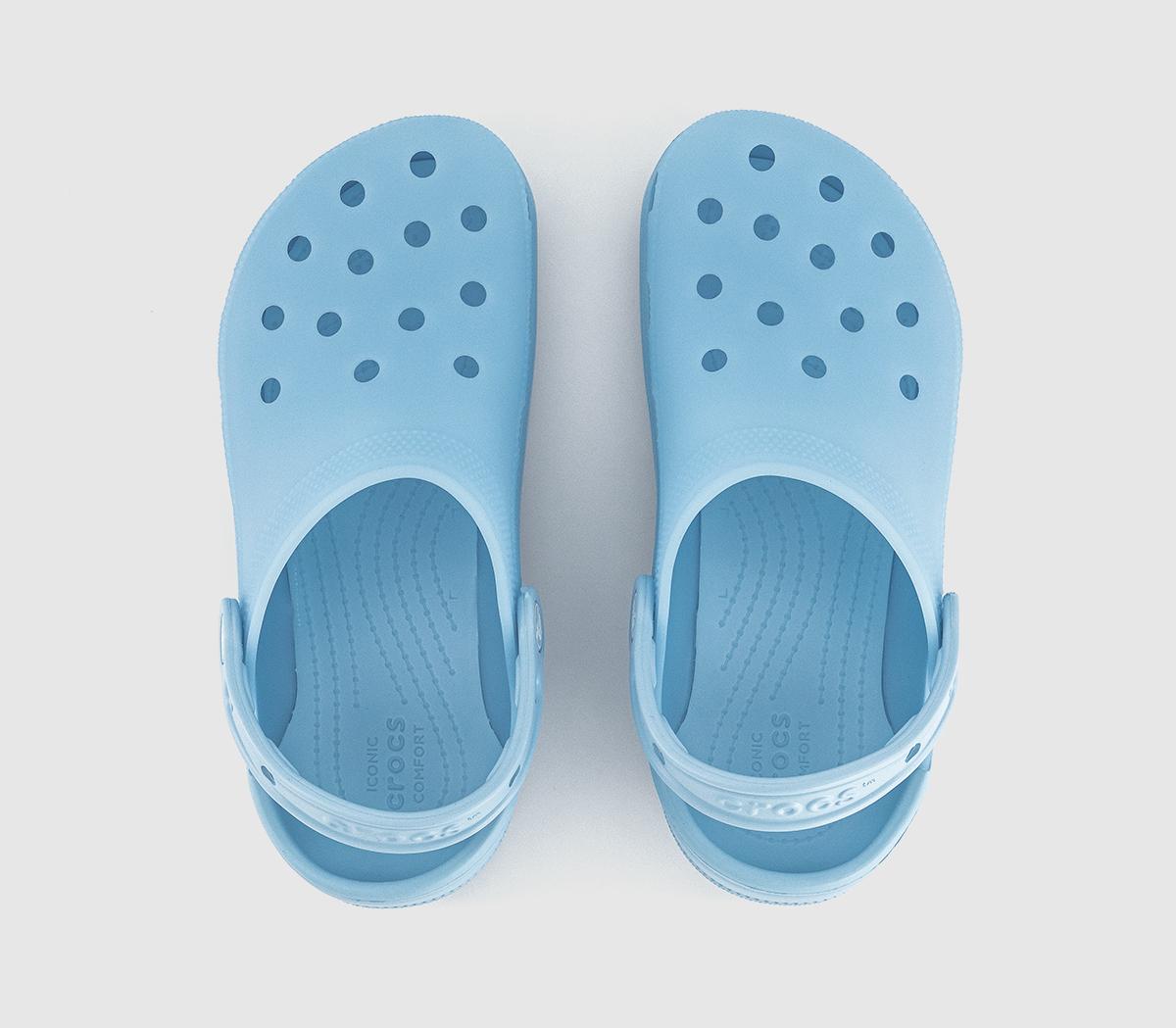 Crocs Classic Frosted Clogs Crocs Classic Frosted Clogs Blue Calcite