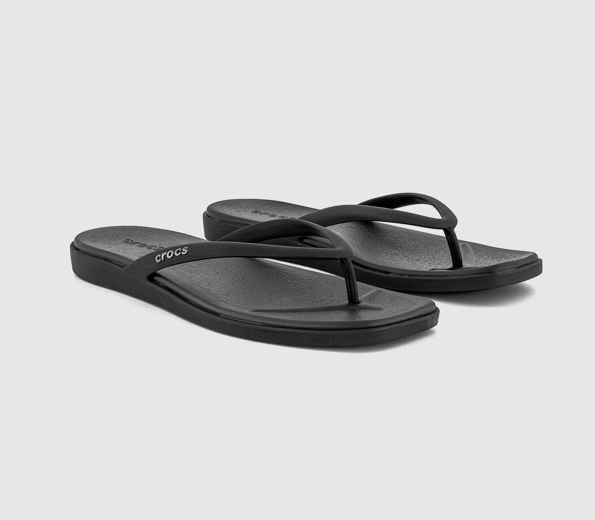 CrocsMiami Flip Sandals CrocsMiami Flip SandalsBlack