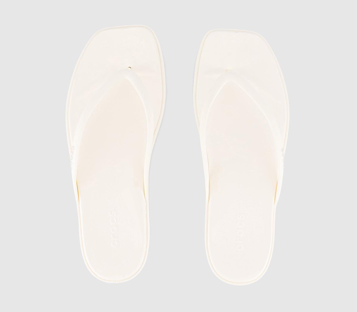 CrocsMiami Flip Sandals CrocsMiami Flip SandalsChalk