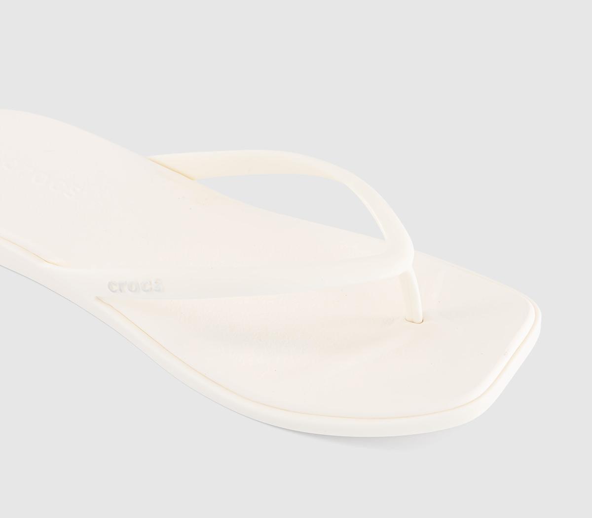 CrocsMiami Flip Sandals CrocsMiami Flip SandalsChalk