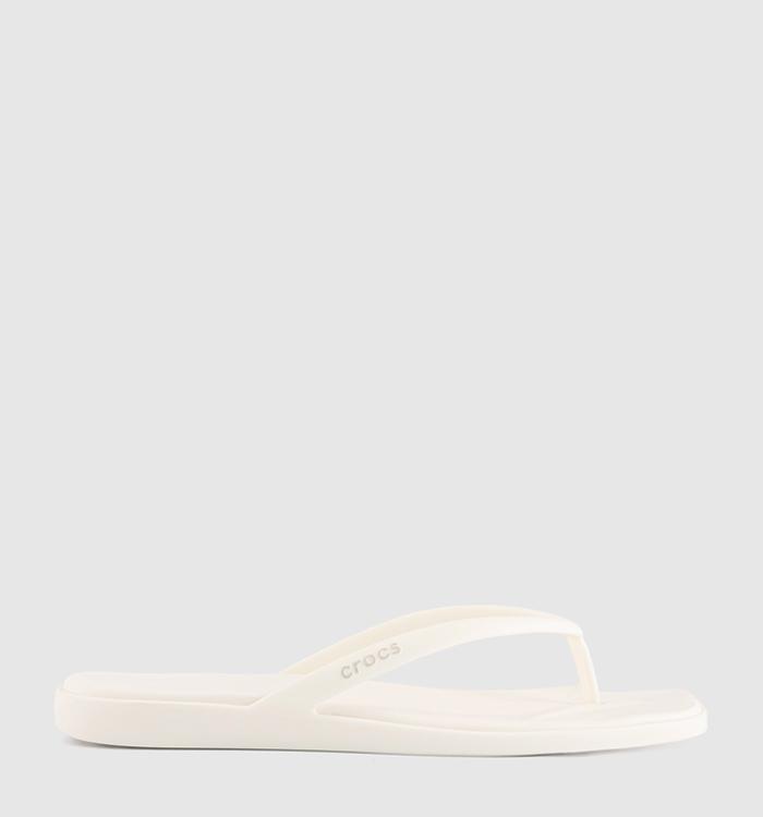 Crocs Miami Flip Sandals Chalk