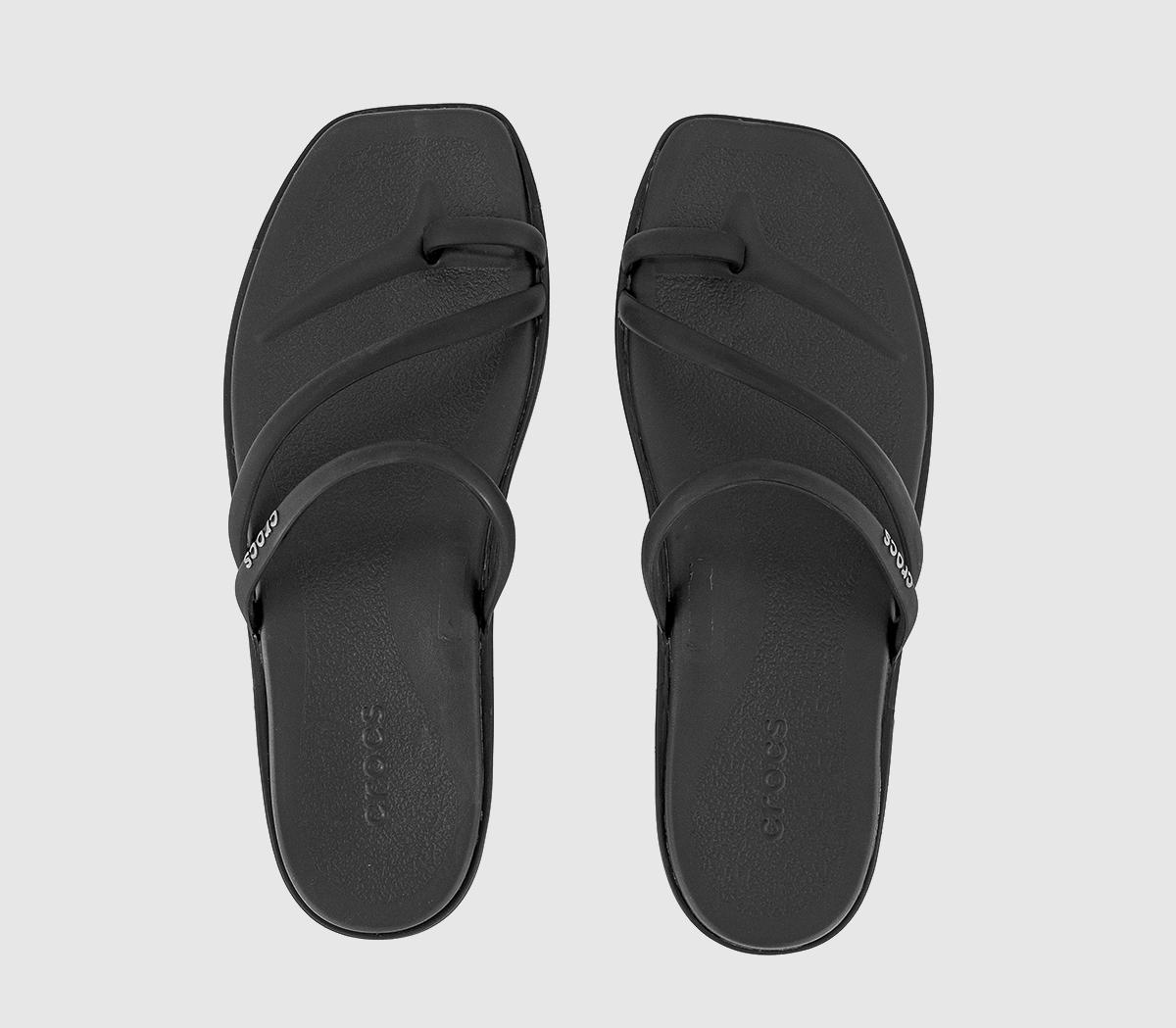 CrocsMiami Toe Loop Sandals CrocsMiami Toe Loop SandalsBlack