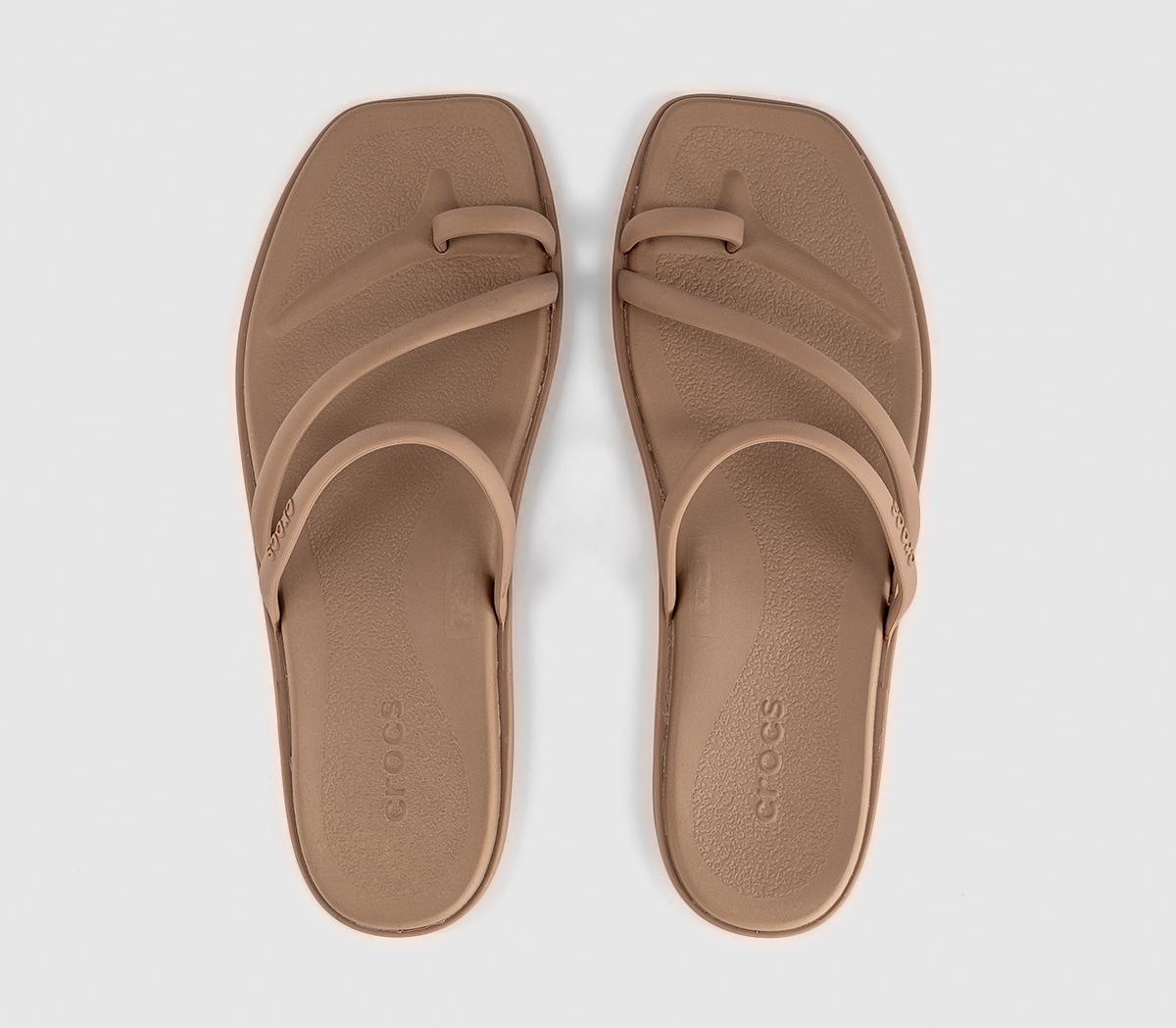 CrocsMiami Toe Loop SandalsMilk Chocolate