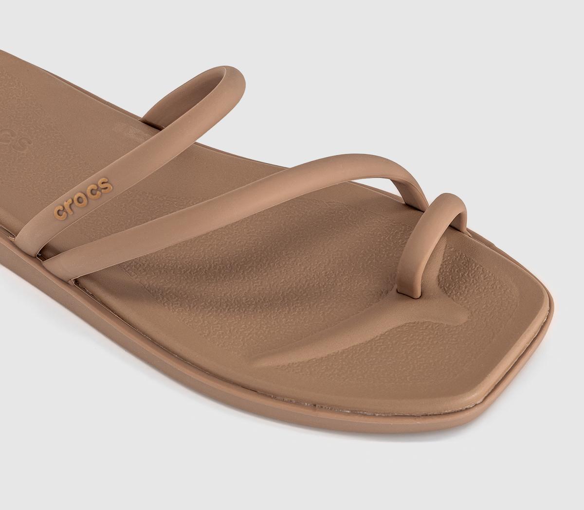 CrocsMiami Toe Loop SandalsMilk Chocolate