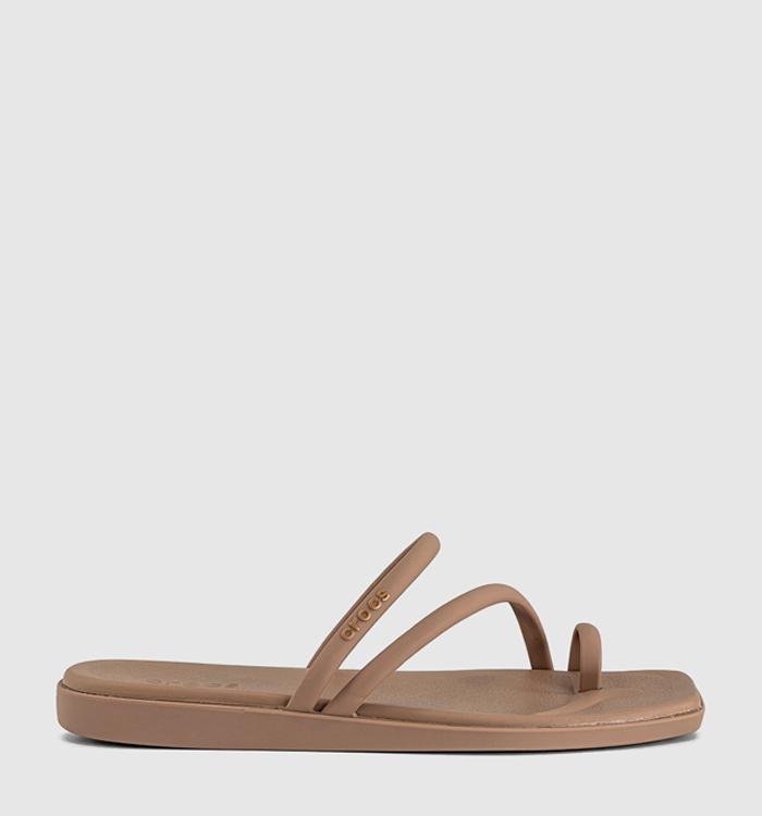 Crocs Miami Toe Loop Sandals Milk Chocolate