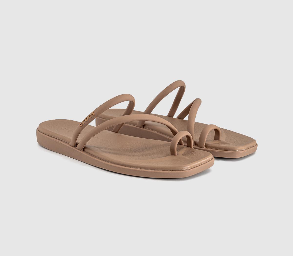 CrocsMiami Toe Loop SandalsMilk Chocolate
