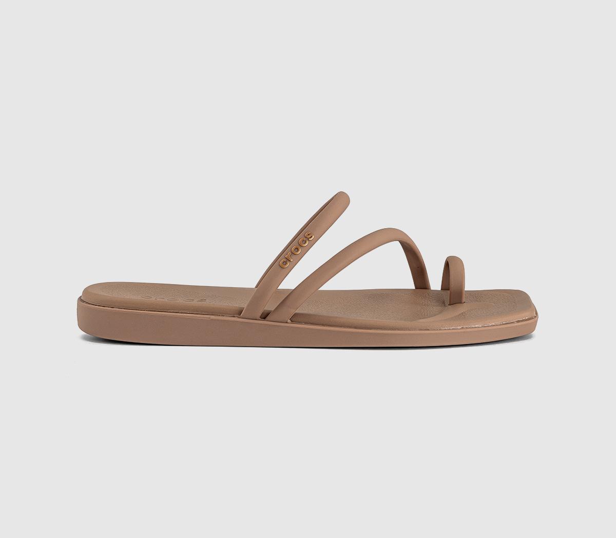 CrocsMiami Toe Loop SandalsMilk Chocolate