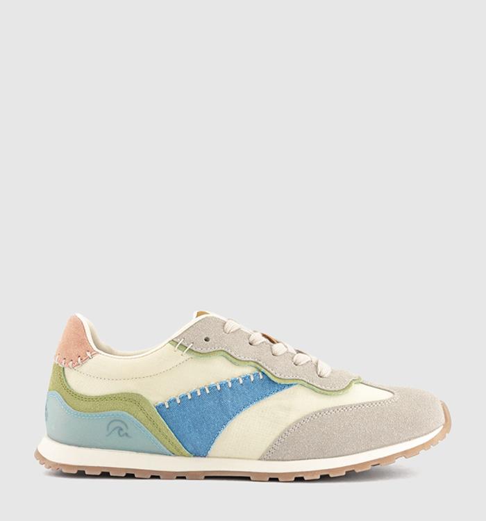 Blowfish Malibu Valley Trainers Multi Blue Cream Mix
