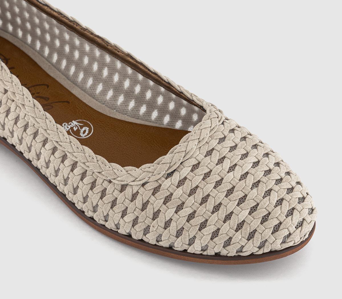 Blowfish Malibu Bardot Ballet Pumps Blowfish Malibu Bardot Ballet Pumps Cloud Suede