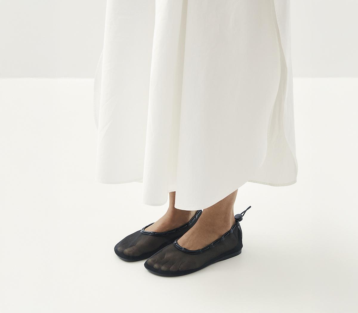 ALOHAS Gill Mesh Ballet Pumps ALOHAS Gill Mesh Ballet Pumps Black