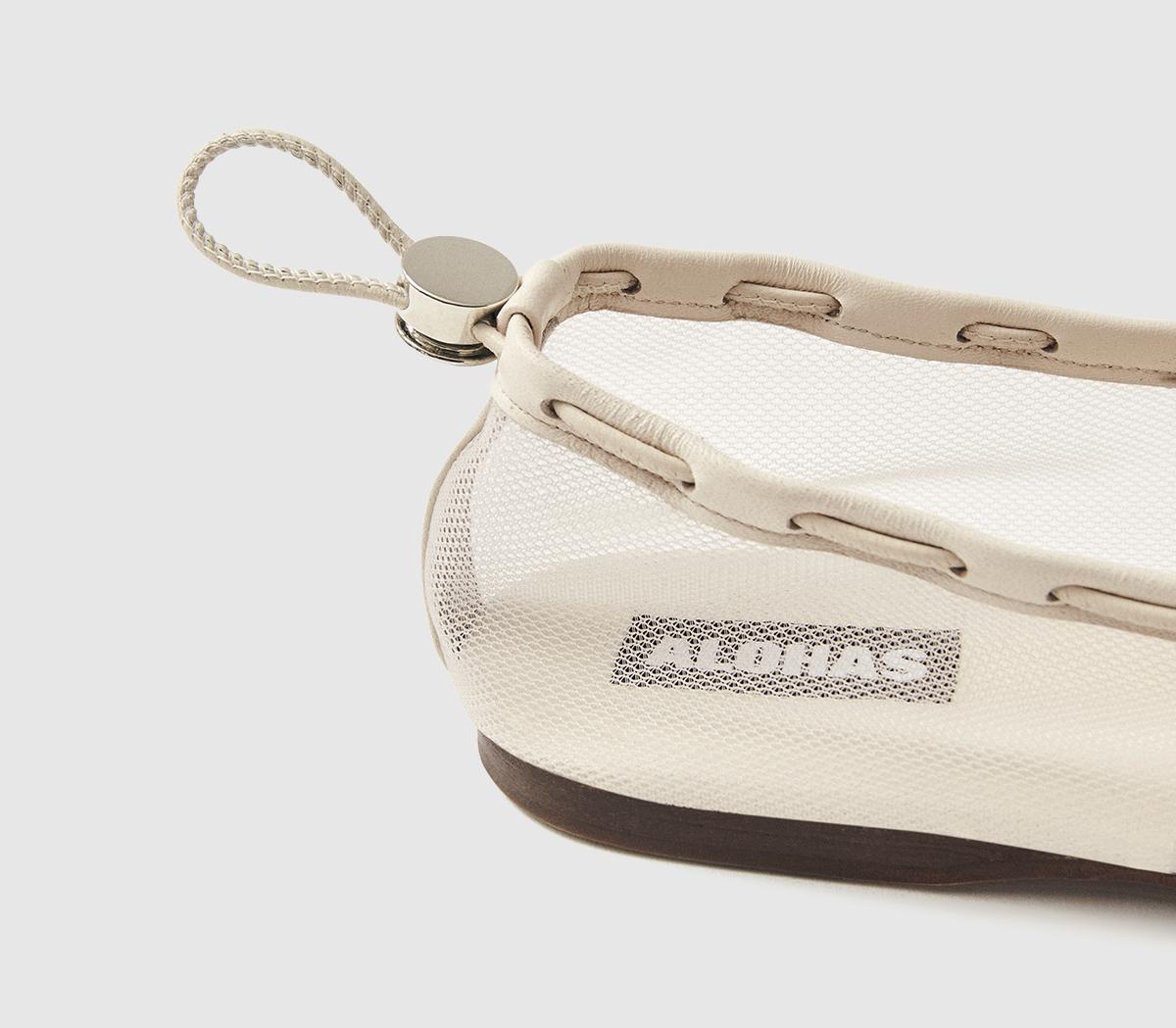 ALOHAS Gill Mesh Ballet Pumps ALOHAS Gill Mesh Ballet Pumps White