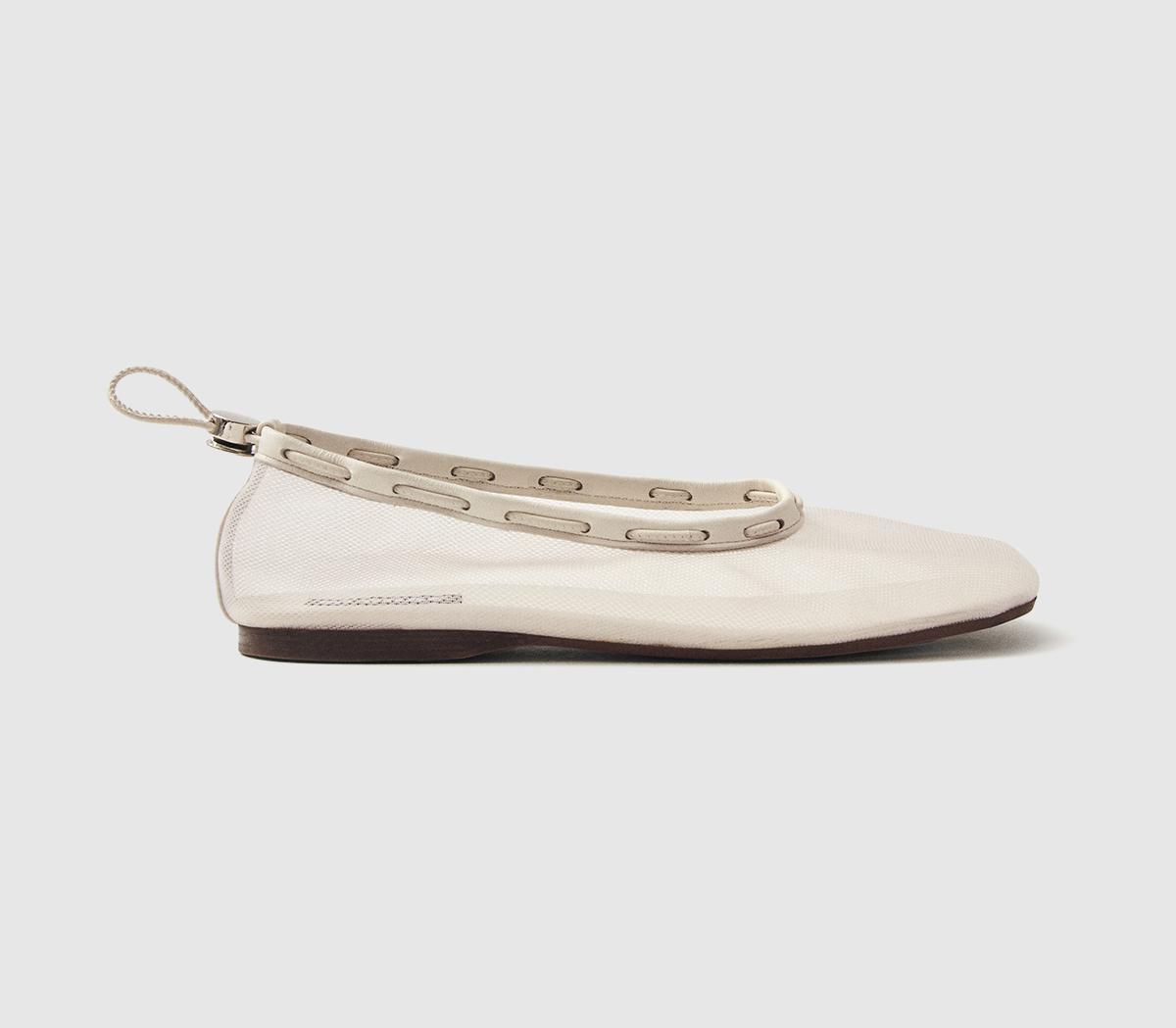 ALOHASGill Mesh Ballet Pumps ALOHASGill Mesh Ballet PumpsWhite