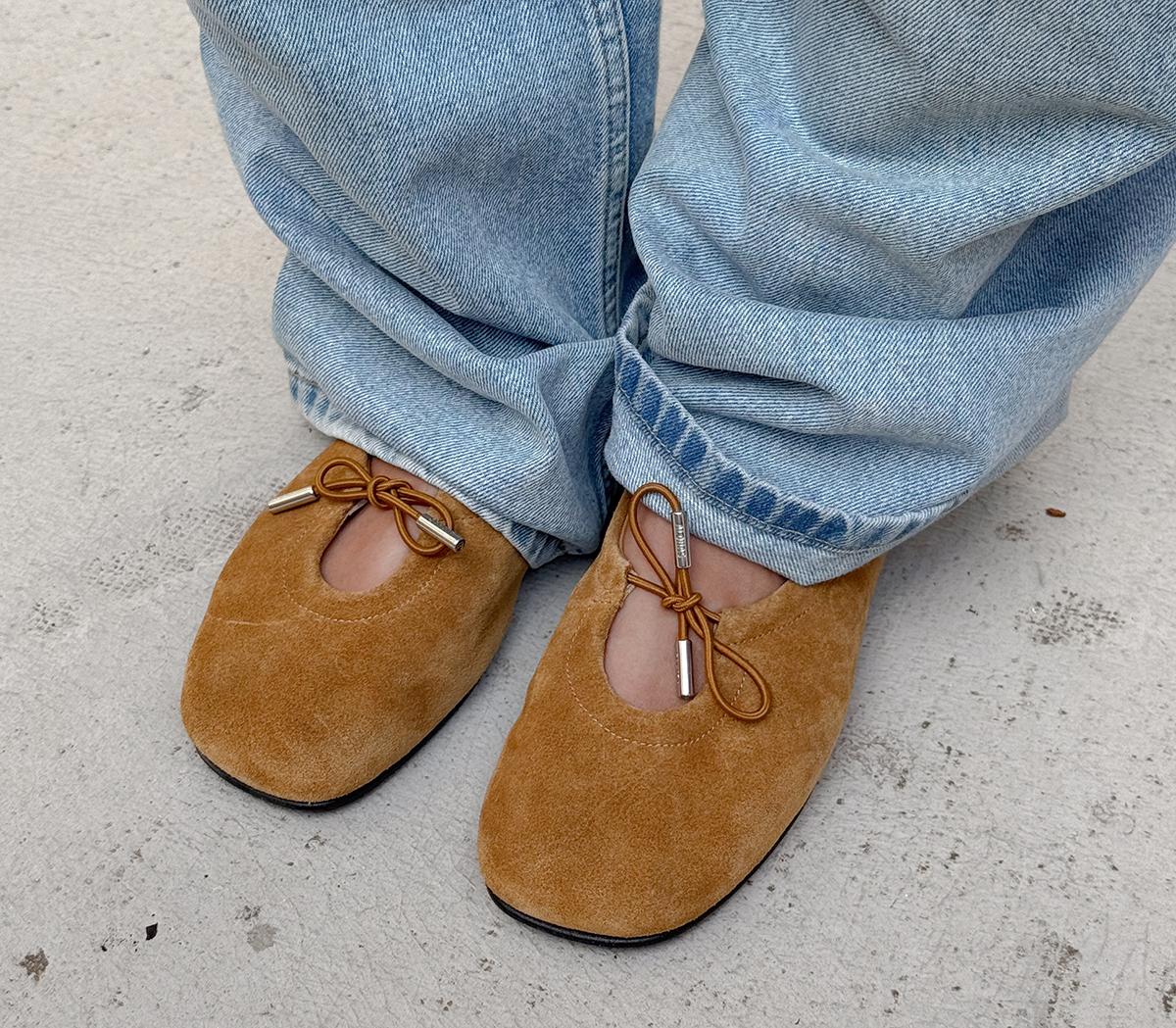 ALOHASRosalind Ballet PumpsTan Suede