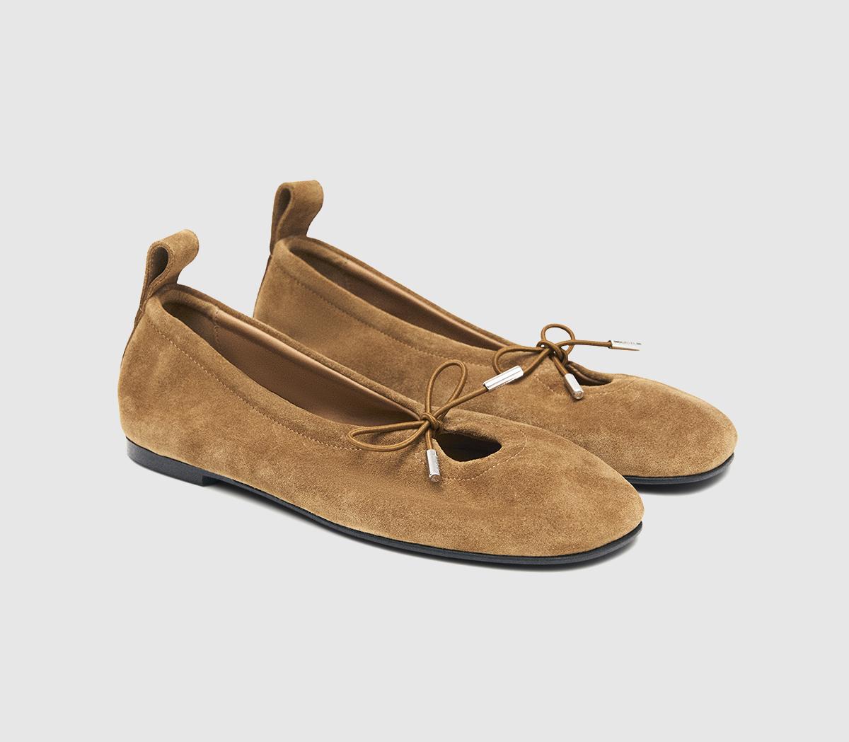 ALOHASRosalind Ballet PumpsTan Suede
