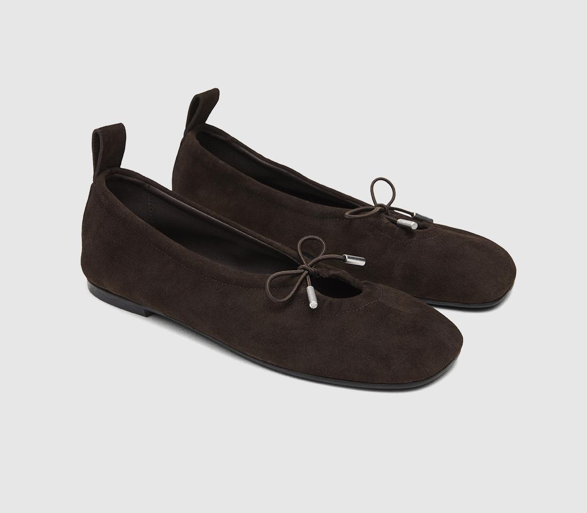 ALOHASRosalind Ballet PumpsBrown Suede