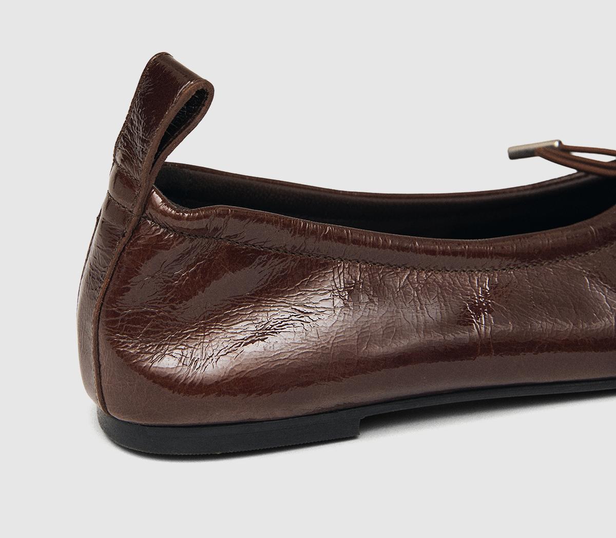 ALOHASRosalind Ballet PumpsBrown Patent Leather