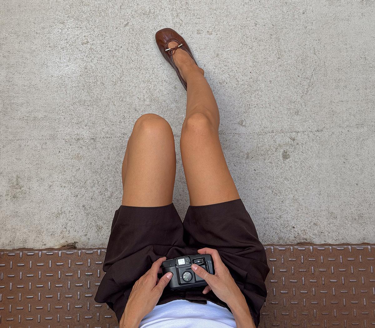 ALOHASRosalind Ballet PumpsBrown Patent Leather