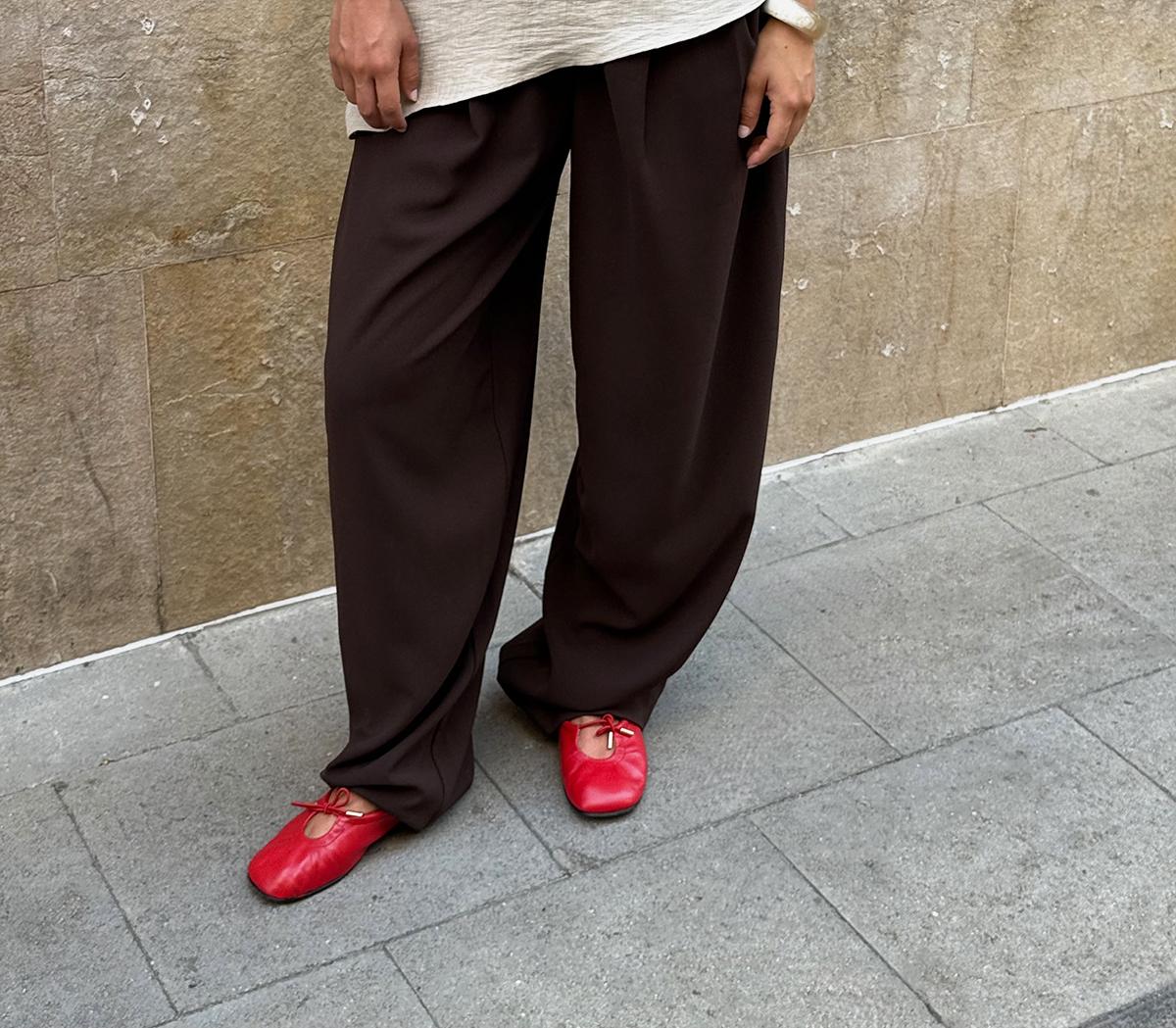 ALOHASRosalind Ballet PumpsRed Leather