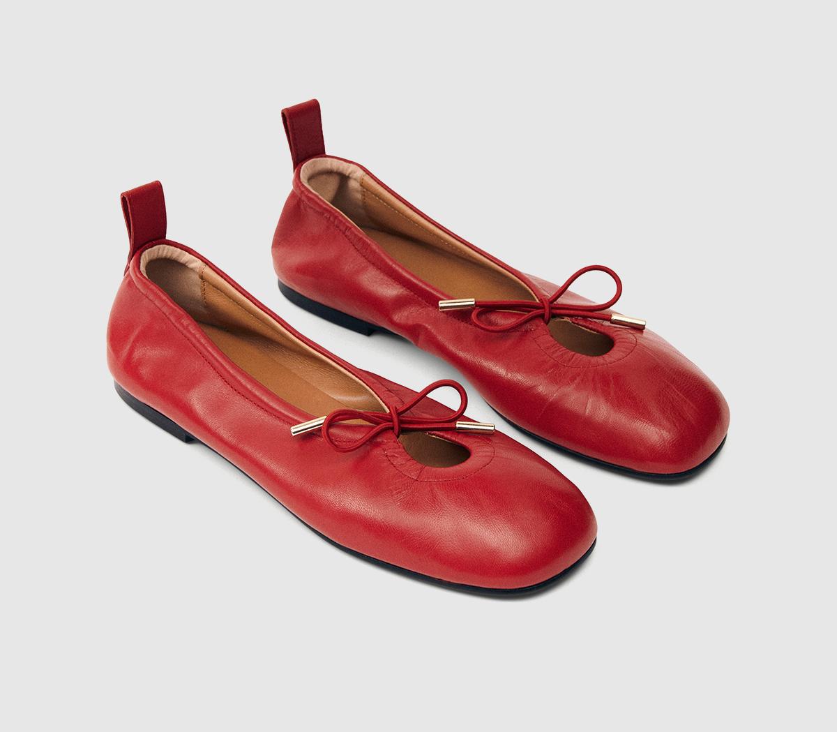 ALOHASRosalind Ballet PumpsRed Leather
