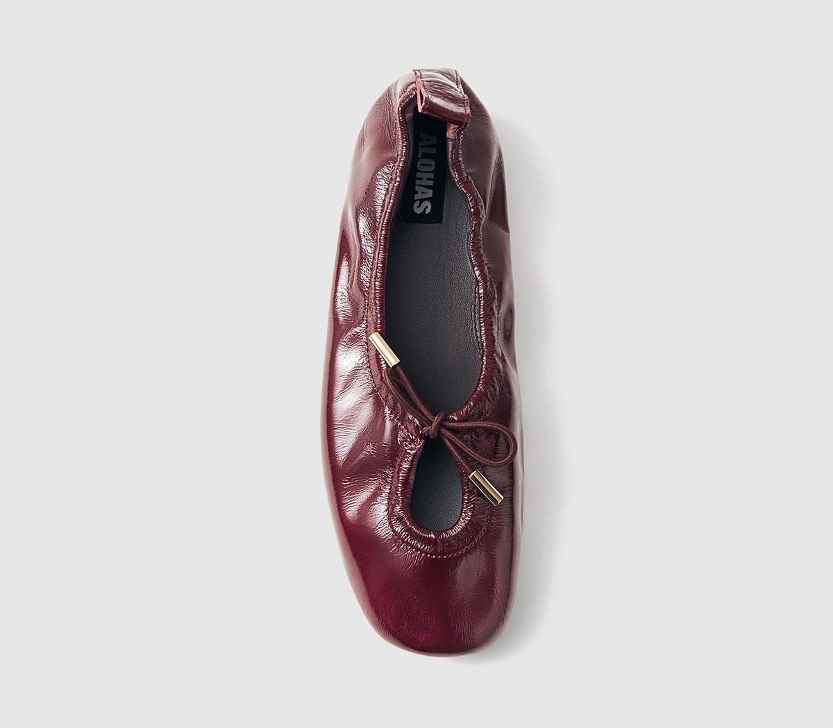 ALOHASRosalind BalletsOnix Burgundy Leather