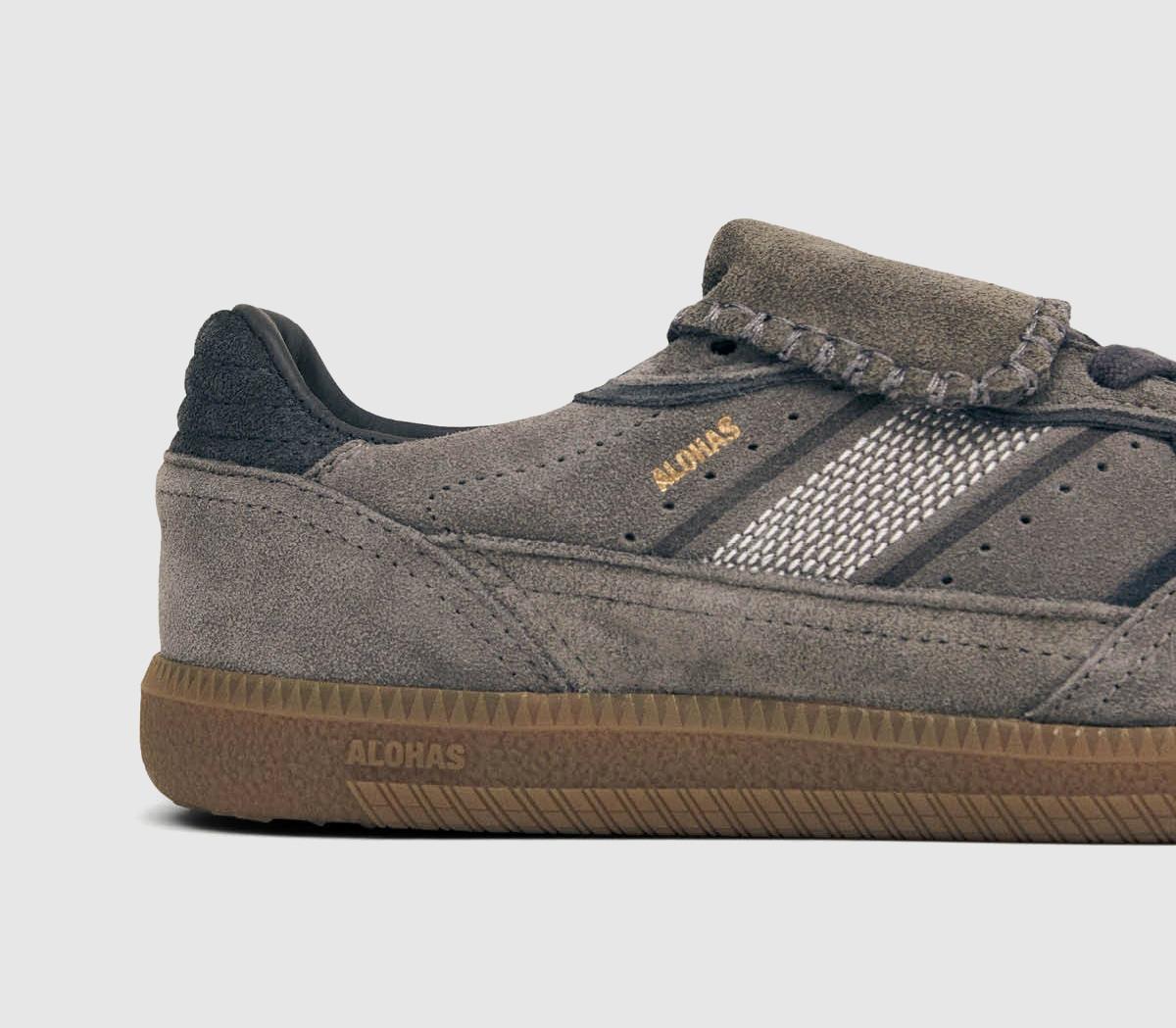 ALOHASTB490 Club SneakersDark Grey Suede