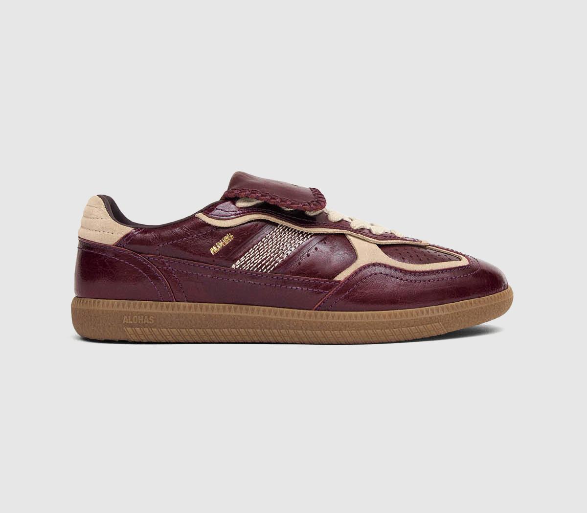 ALOHASTB490 Club SneakersDeep Burgandy Leather