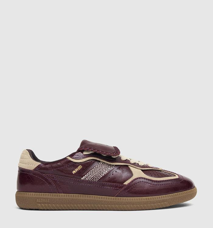 ALOHAS Tb490 Club Sneakers Deep Burgundy Patent