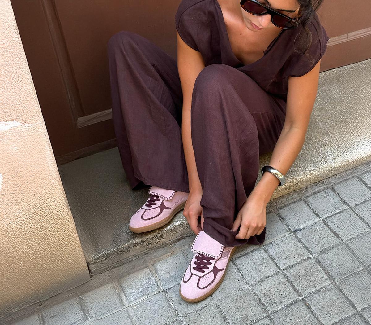 ALOHASTB490 Club SneakersPink Suede