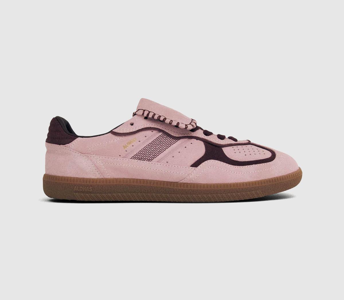Alohas Tb490 Club Sneakers Suede Pink in Women's Size 4, Office Shoes