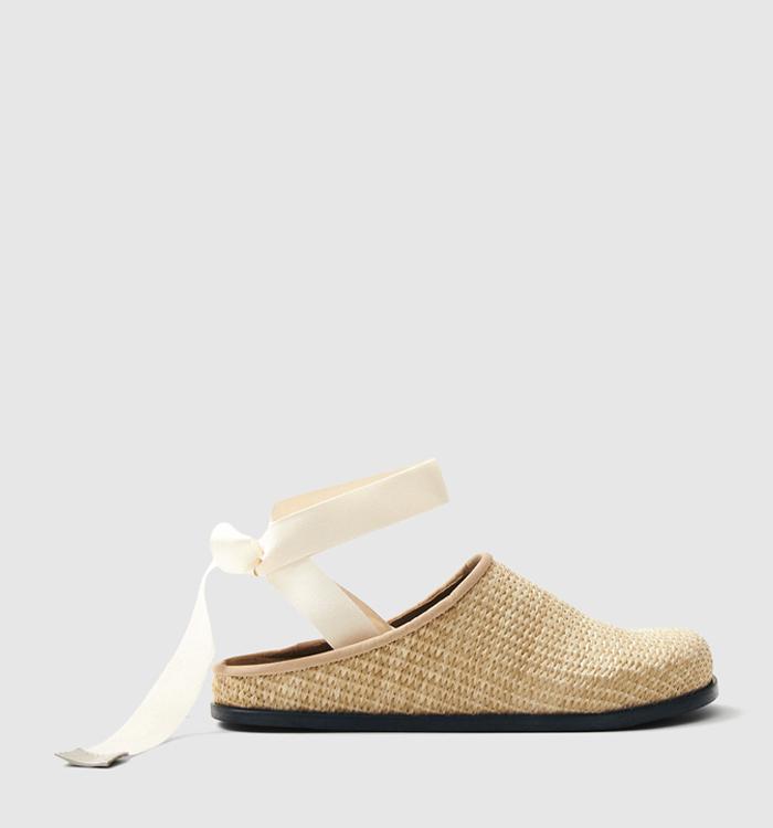 ALOHAS Oliver Woven Mules Natural
