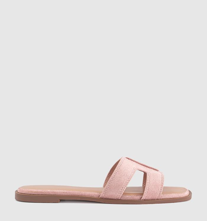 OFFICE Slade Cut Out Sliders Pink