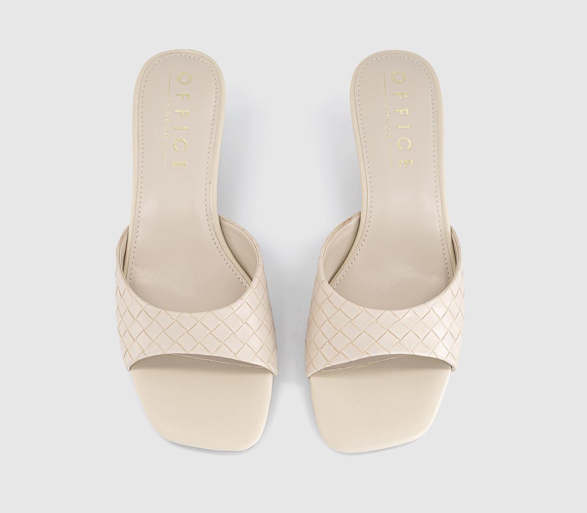 OFFICEMinnie Kitten Heel MulesOff White