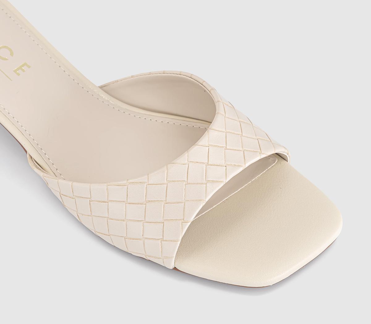 OFFICEMinnie Kitten Heel MulesOff White
