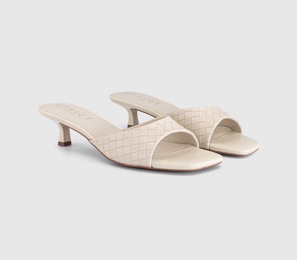 OFFICEMinnie Kitten Heel MulesOff White