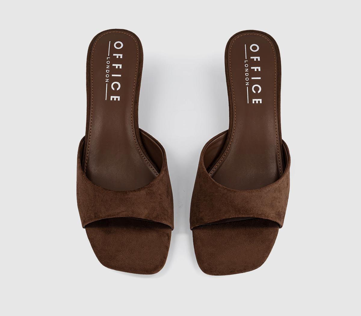 OFFICEMinnie Kitten Heel MulesBrown