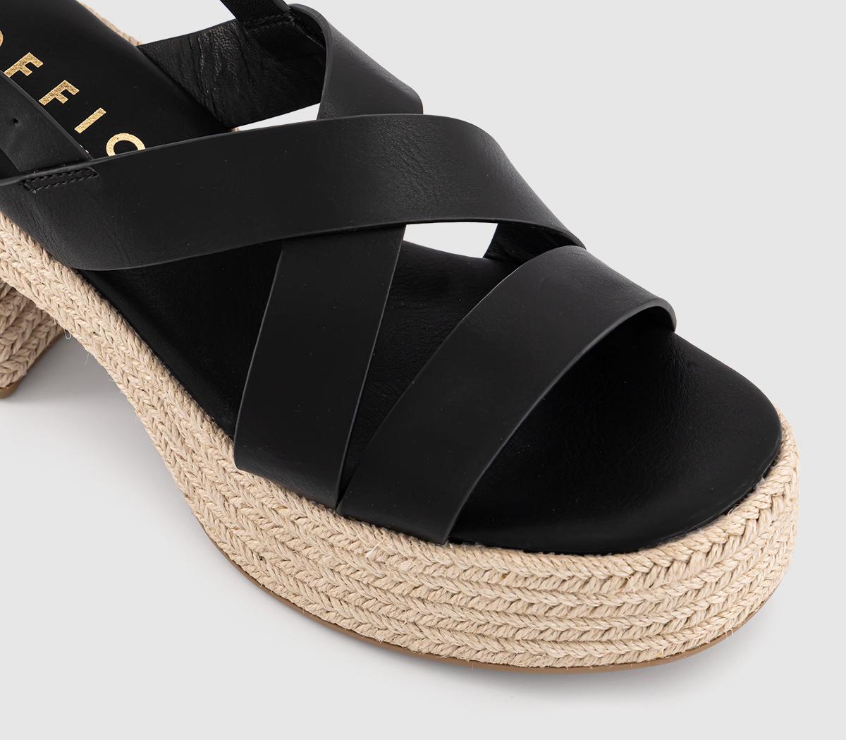 OFFICEMenorca Espadrille Block Heel Sandals OFFICEMenorca Espadrille Block Heel SandalsBlack