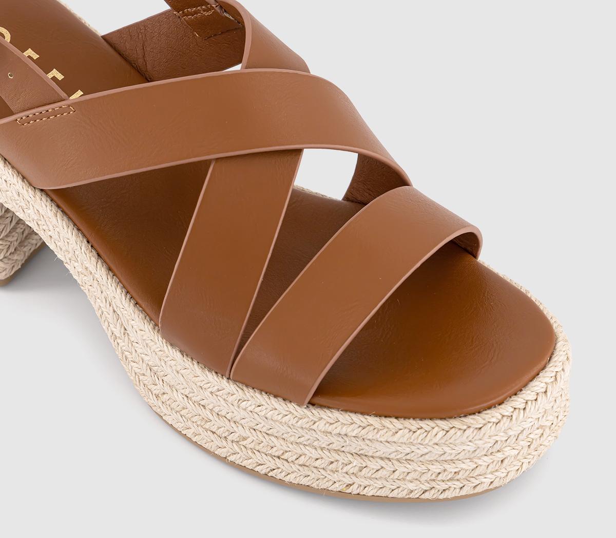 OFFICEMenorca Espadrille Block Heeled Sandals OFFICEMenorca Espadrille Block Heeled SandalsDark Tan