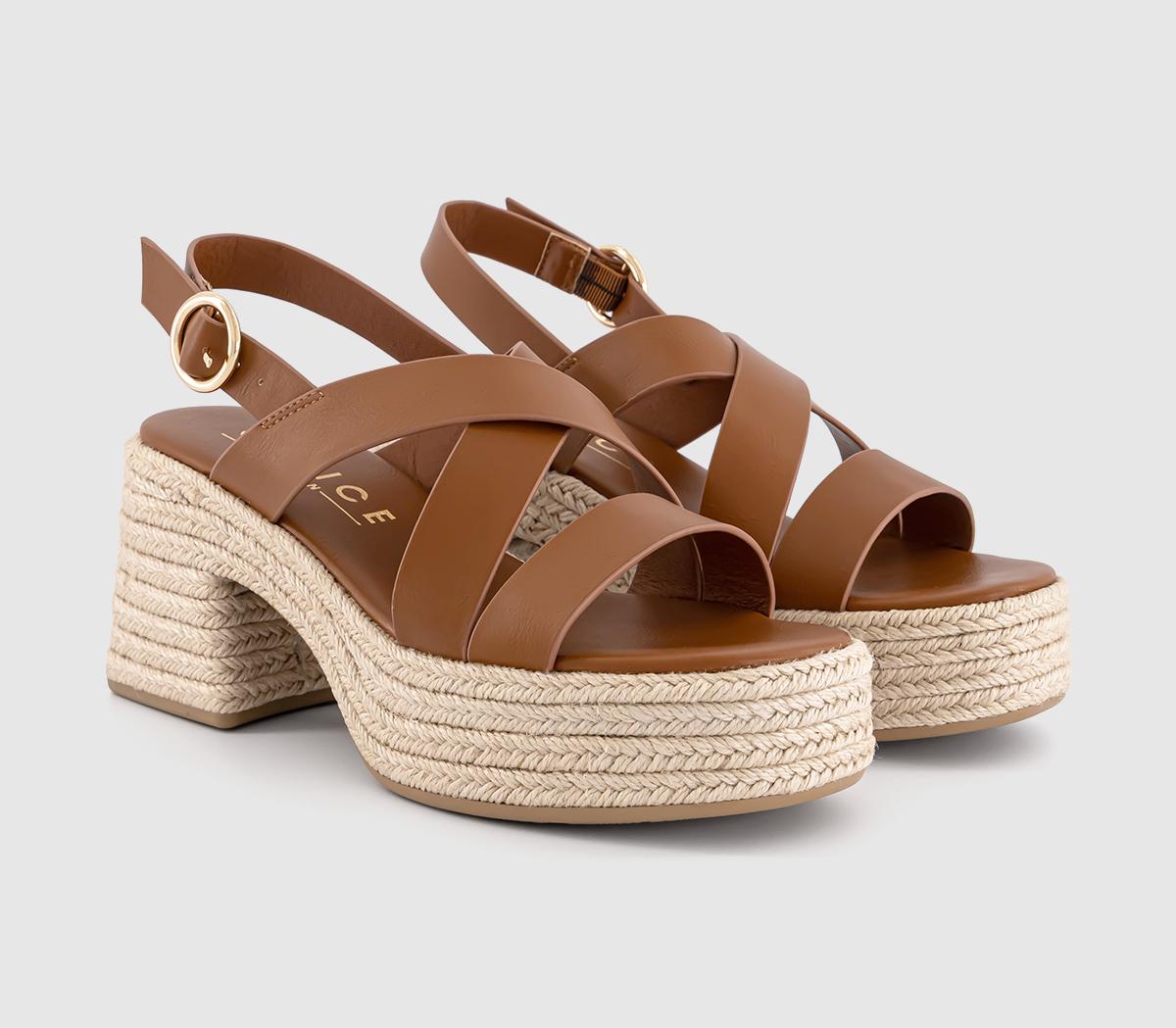 OFFICEMenorca Espadrille Block Heeled Sandals OFFICEMenorca Espadrille Block Heeled SandalsDark Tan