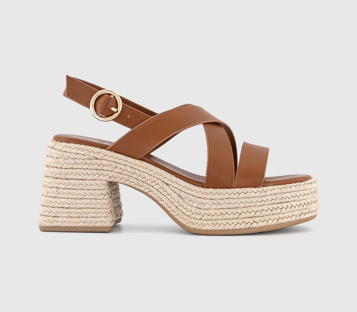 OFFICEMenorca Espadrille Block Heeled Sandals OFFICEMenorca Espadrille Block Heeled SandalsDark Tan